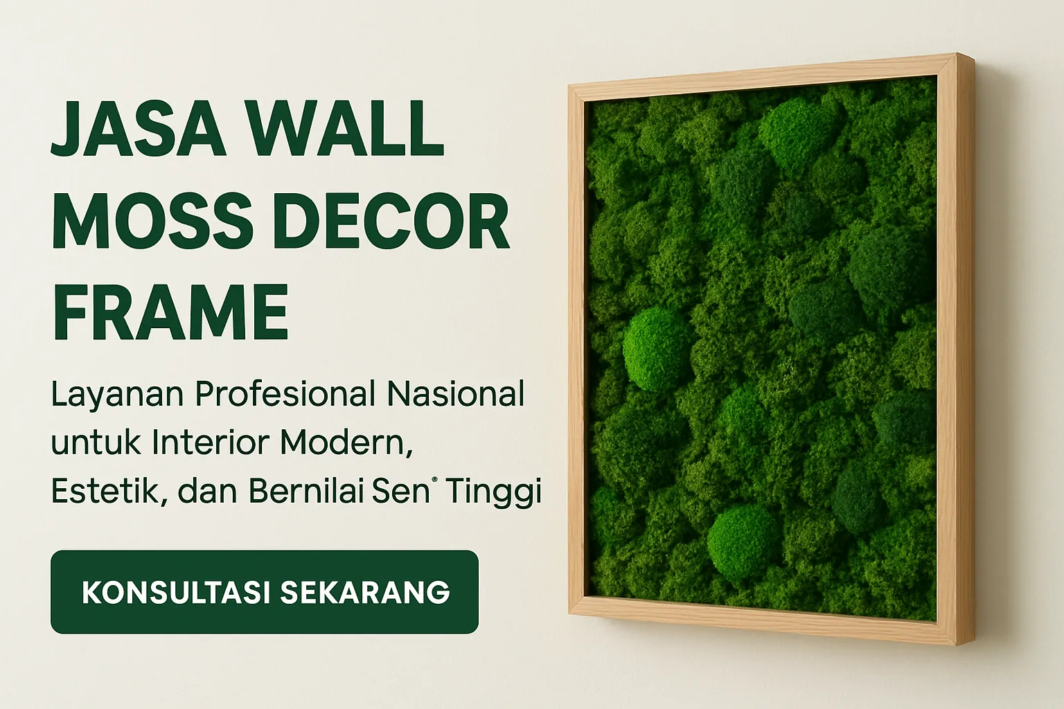 jasa wall moss decor