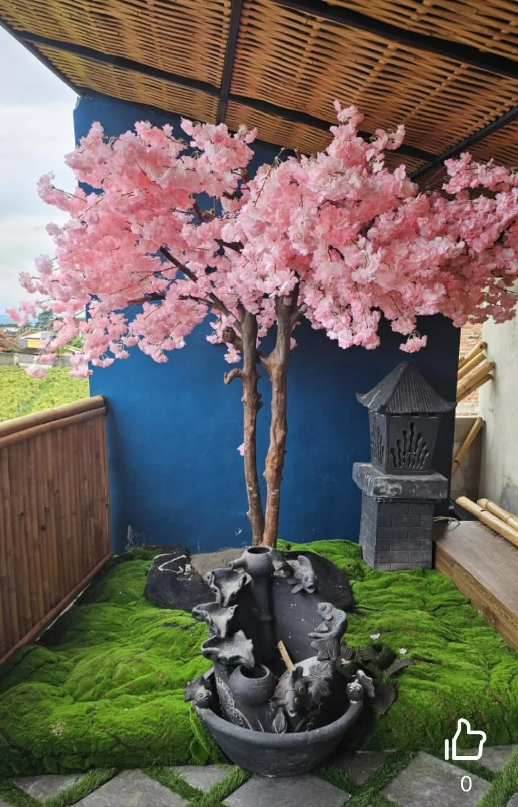 Pohon Artificial Sakura Cherry Blossom Pink